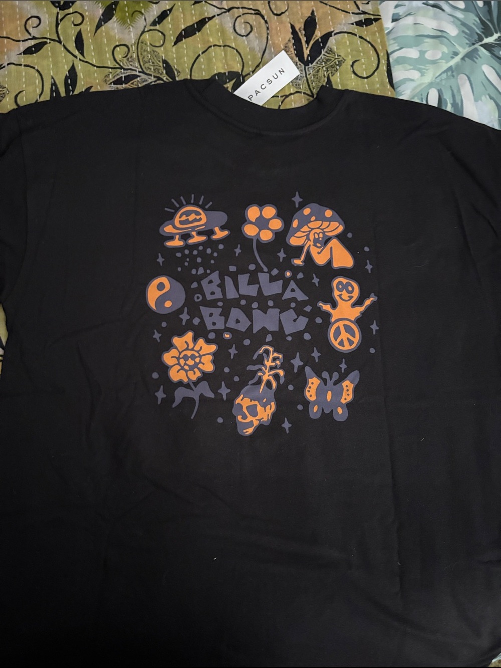 Men's Billabong Black Graphic Short-Sleeve Tee -
